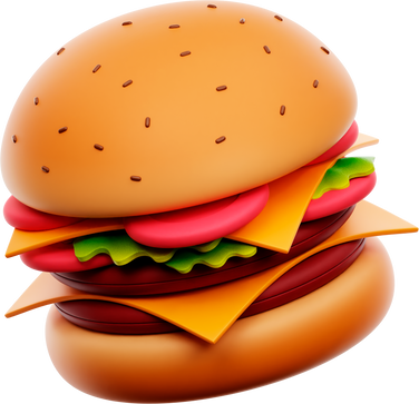 Burger 3D Icon