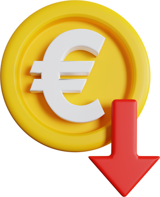 euro money rate down